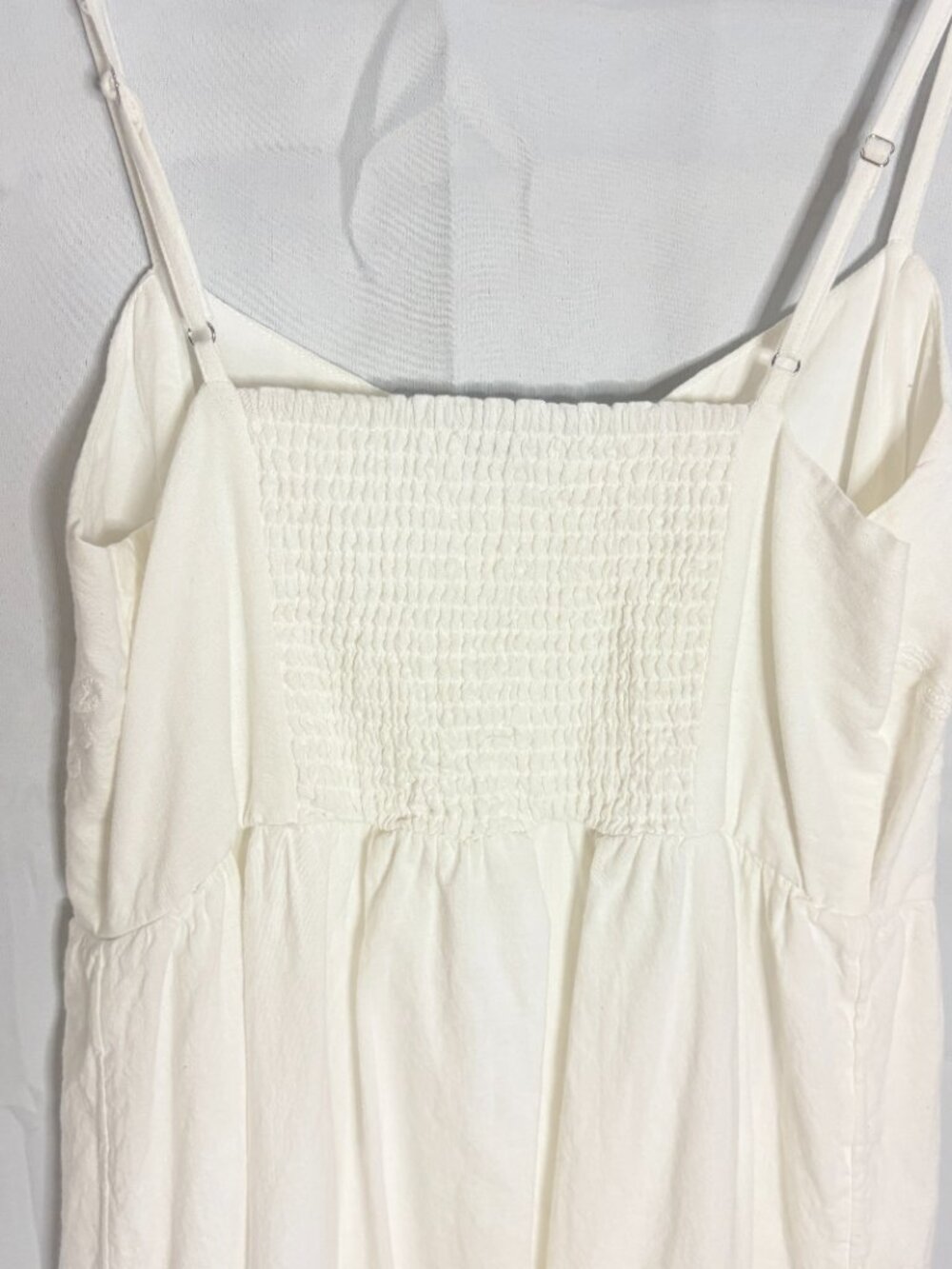 Z Supply White Citadelle Embroidered Linen Maxi Dress - Estimated size M - Picture 6 of 8